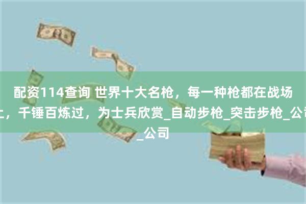 配资114查询 世界十大名枪，每一种枪都在战场上，千锤百炼过，为士兵欣赏_自动步枪_突击步枪_公司