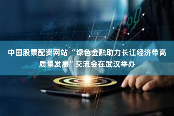 中国股票配资网站 “绿色金融助力长江经济带高质量发展”交流会在武汉举办